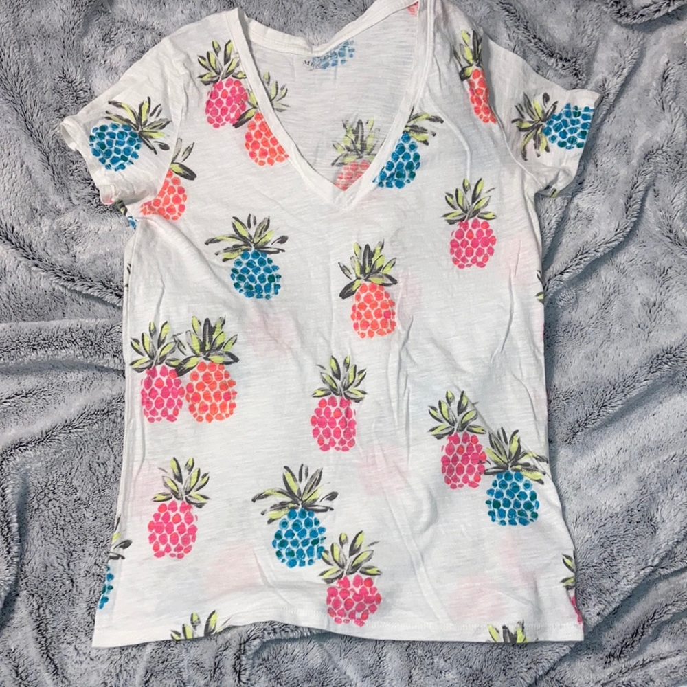 Merona neon pineapple shirt